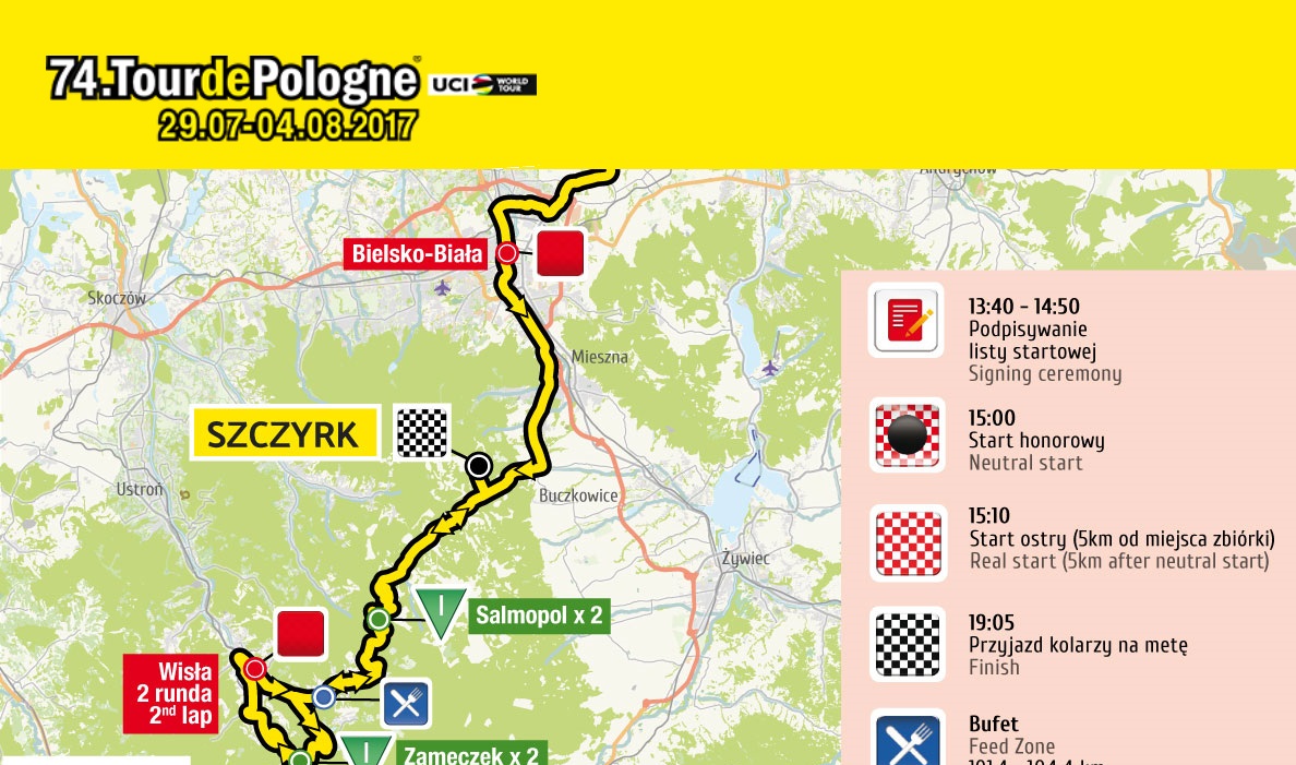 Tour de Pologne  zawita w Beskidy 