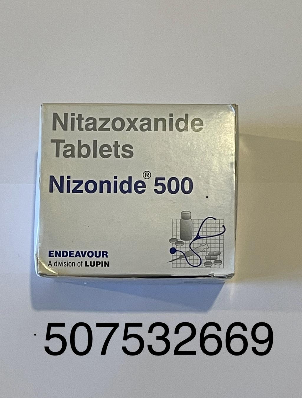 Alinia nizonide nitazoxanide 500