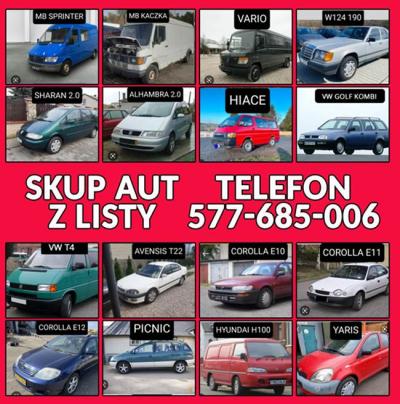 Skup Kaczka Sprinter Sharan Corolla Avensis 